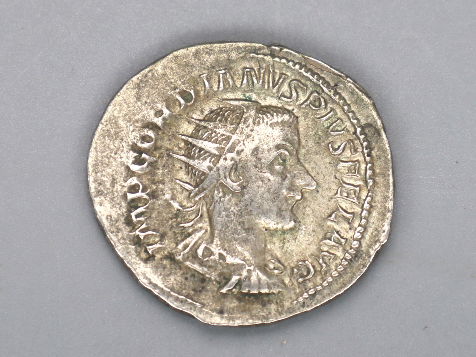 Antoninianus Gordian III Silver Coin, Year 240 AD, Roman Empire (1 of 5)