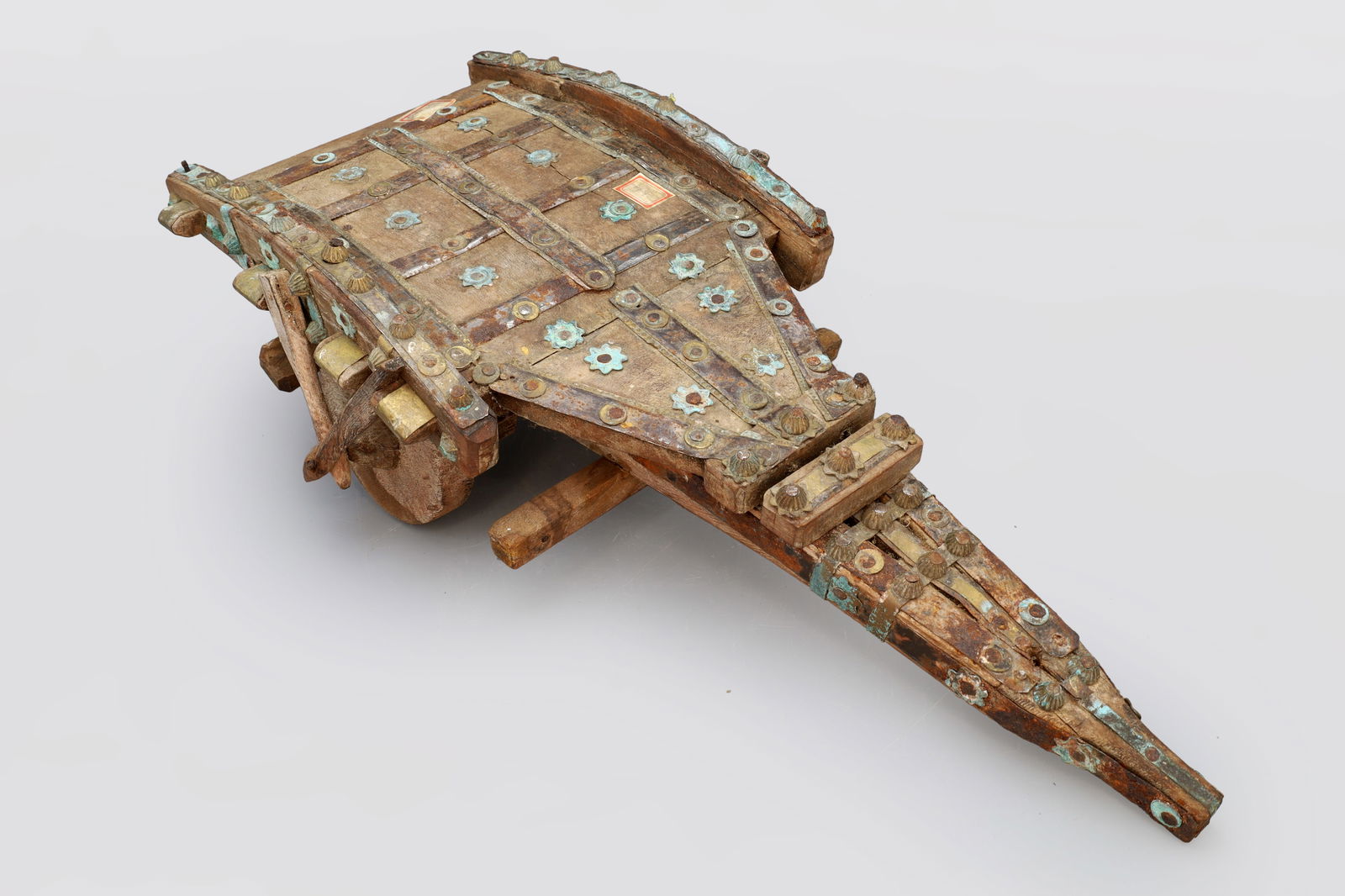 An Antique Late 19th Century British Colonial Indian Military Cart Wagon, Kashmir Miniature Cart (1 of 4)