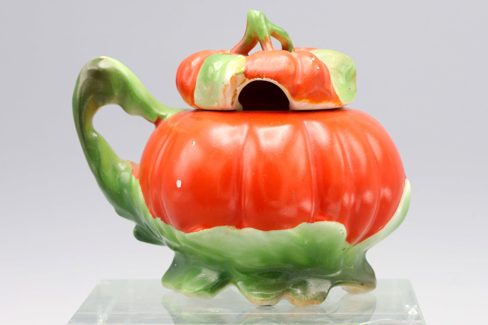 Antique Royal Bayreuth Bavaria Porcelain Tomato Lidded Mustard Por Bowl. Small Size (1 of 6)