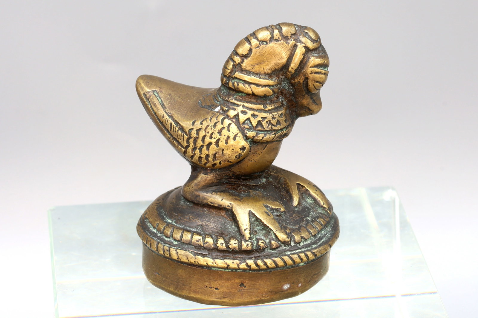 Islamic Calligraphy Seal, Round Shape With Bird Figurine Topping, Indo Persian 19th Century: Islamic Calligraphy Seal, Round Shape With Bird Figurine Topping, Indo Persian 19th Century. Heavy Patina. DISCLAIMER: Read The Description And Watch Carefully The Images Provided. Ask Any Questions B