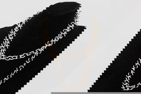 Vintage 1990s Extra Long MILOR Italy Chain Necklace, Elongated Rolo, Fashion Accessories Jewelry: Vintage 1990s Extra Long MILOR Italy Chain Necklace, Elongated Rolo, Fashion Accessories Jewelry. Dimensions Length 34 inches, Weight 55.35 grams. All Measurements Are Approximate. DISCLAIMER: Read Th