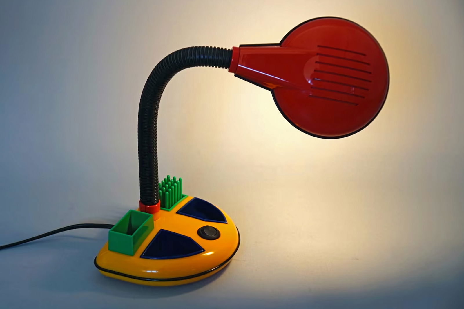 Vintage 1980s Memphis Milano STYLE Table Lamp, Design Produced In West Germany, Postmodernism (1 of 7)