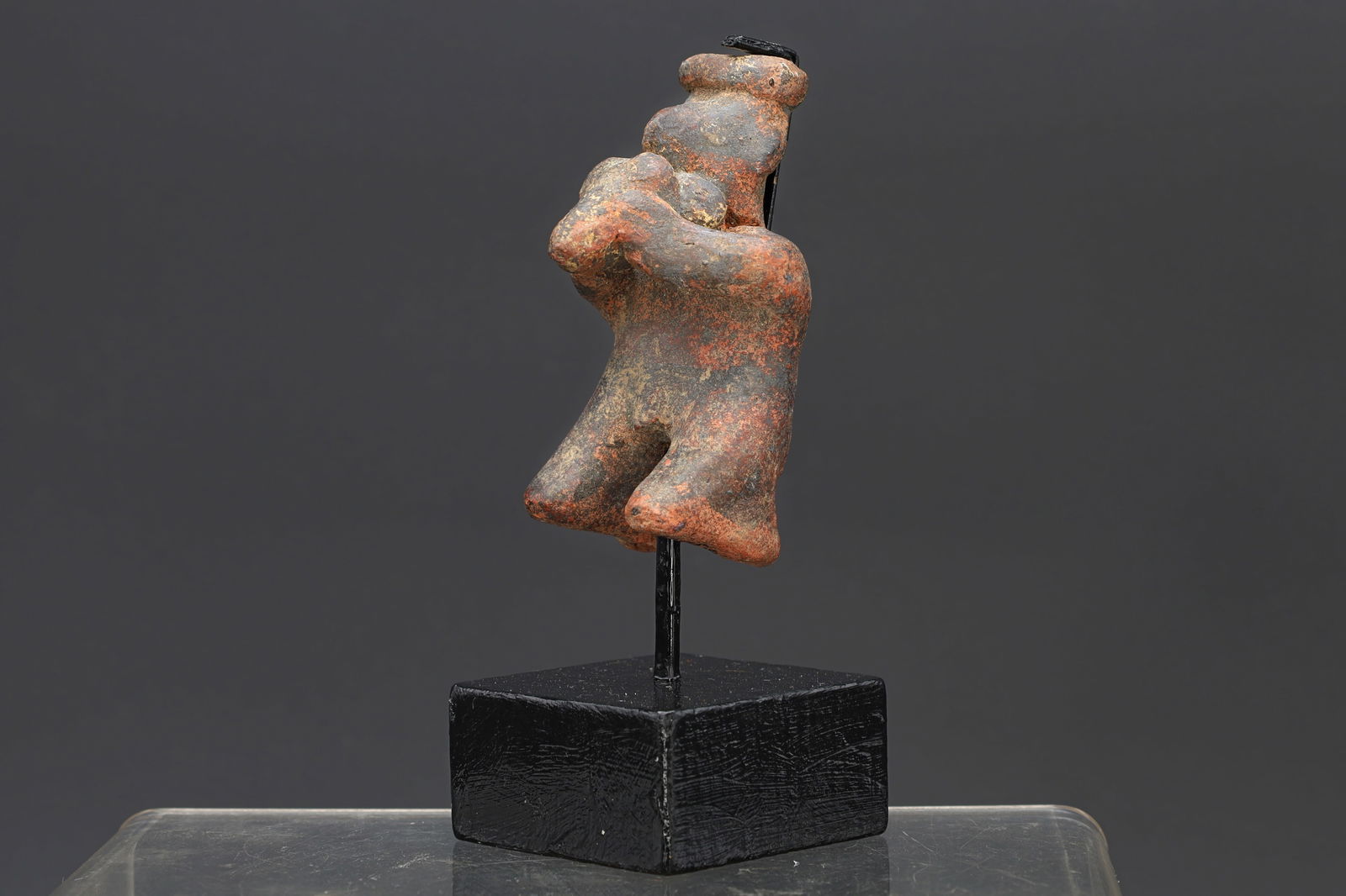 Colima Nayarit PreColumbian Ceramic Figure Of A Musician With Flute, Circa 100 BC To 250 AD, Mexico (1 of 6)