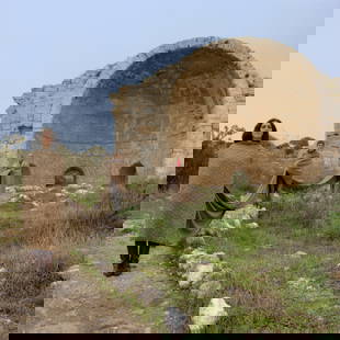 Israel, Hasselblad Analogue Photography 24 x 24 inches Art Print By Cuban Artist Conrado Maleta: Tittle: The Making Of A Fortress, Beit Guvrin, Tel Maresha Israel, 2010 Israel. Hasselblad Analogue Photography Art By Cuban Artist Conrado Maleta. Dimensions Of The Print 24 x 24 Inches, Custom Made