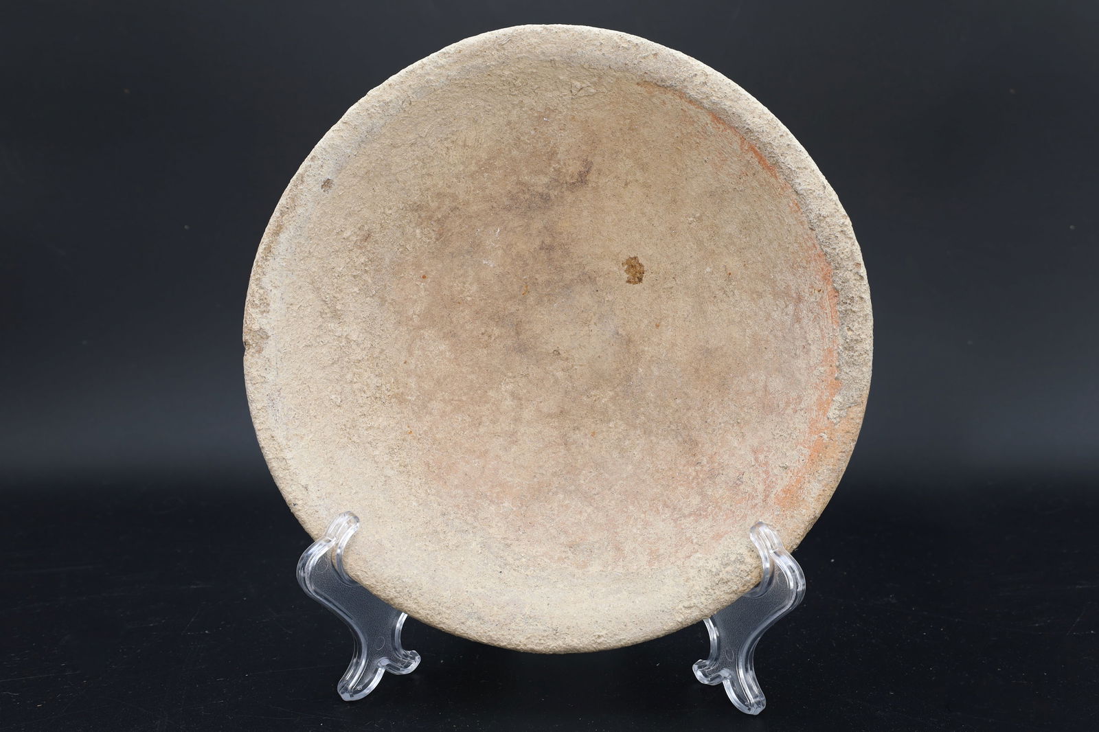 Ancient Holy Land, Near East Iron Age Pottery Bowl Circa 1400 BC. A Pale Tan Color Terracotta Plate (1 of 6)
