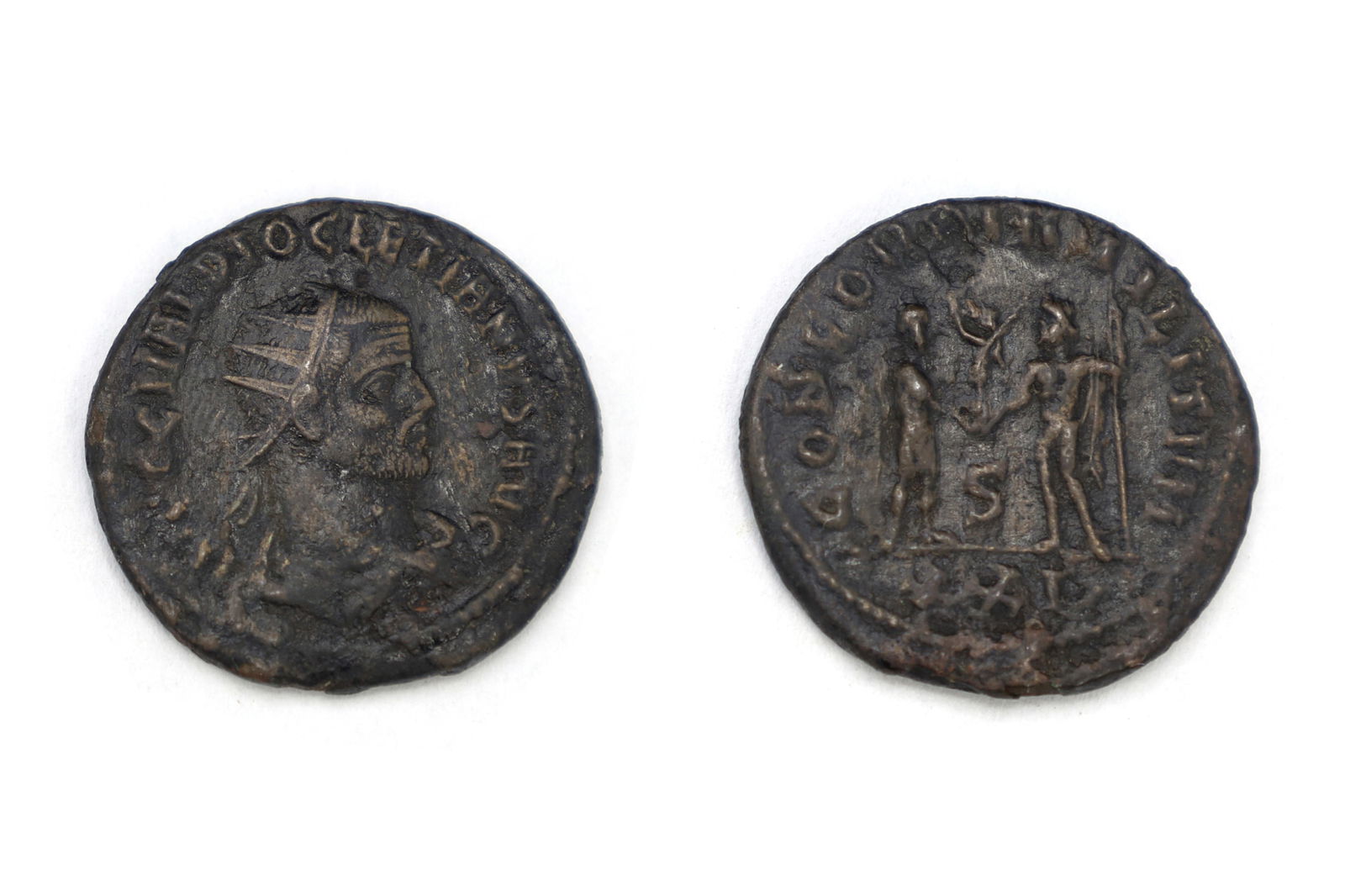 Ancient Roman Empire 3rd C AD,  Antoninianus Bronze Coin By Emperor Diocletian, Numismatics (1 of 4)