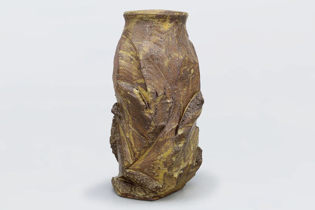 Mayumi Miyoshi, Japanese Ceramic Vase, In A Contemporary Brutalist Art Style, Vintage 1990s (1 of 5)