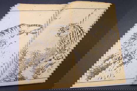 Early 20th Century Chinese Book Based On Paintings Of The Ming Dynasty, The Mustard Seed: This Is A Very Early 20th Century Chinese Book, Most Prpobably Published In Shanghai Around 1920, And Based On Previous Compilations Studying The Art Of Paintings Of The Ming Dynasty, The Mustard Seed