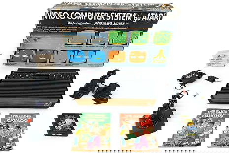 Atari 2600 Console 1978 - 6 Switch Console In Original Box With Matching Serial Numbers. Working: Vintage Video Computer System, Atari 2600 Console, 1978, 6 Switch Console In Original Box With Matching Serial Numbers 81710167, Model No CX-2600 With Two Sets Of Remote Controllers. A Warner Communic