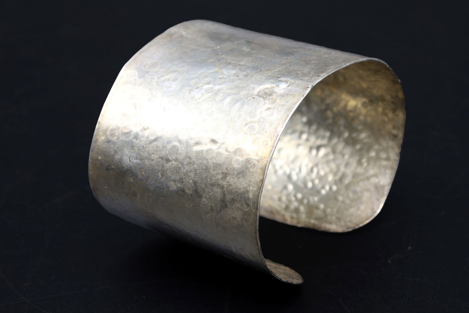Minimalist Fashion, A Fine Sterling Silver Loaf, Wide Cuff Bracelet Unisex, Modernist Jewelry Art (1 of 3)