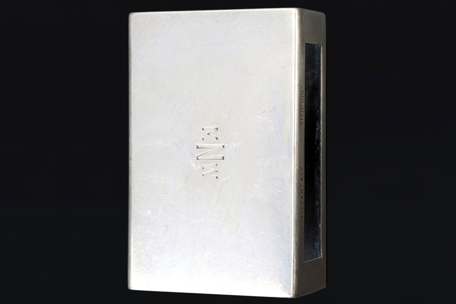 Tiffany & Co Sterling Silver Matchbox, A Match Case Cover With Hallmarks, Vintage 1950s Match Cover: Dimensions 2.3 X 1.5 X 0.75 Inches. Weight 45.37 Grams. All Measurements Are Approximate. Luxury Restaurant Accessories. Tiffany & Co Sterling Silver Matchbox, A Match Case Cover With Hallmarks, Vinta