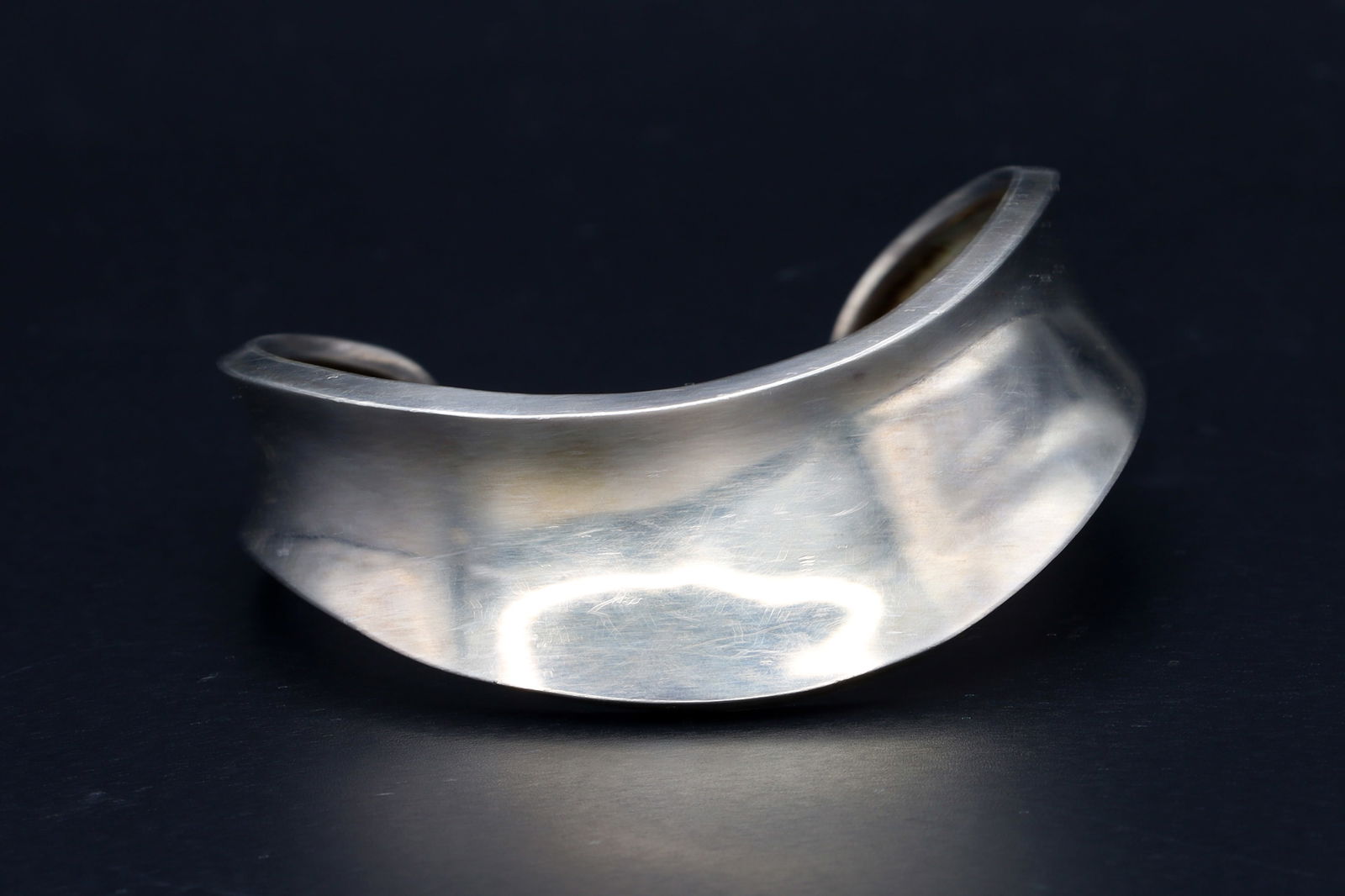Alicia De La Paz, Taxco Mexico, Wavy Cuff Bracelet In A Modernist Style, 925 Sterling Silver Jewelry (1 of 5)