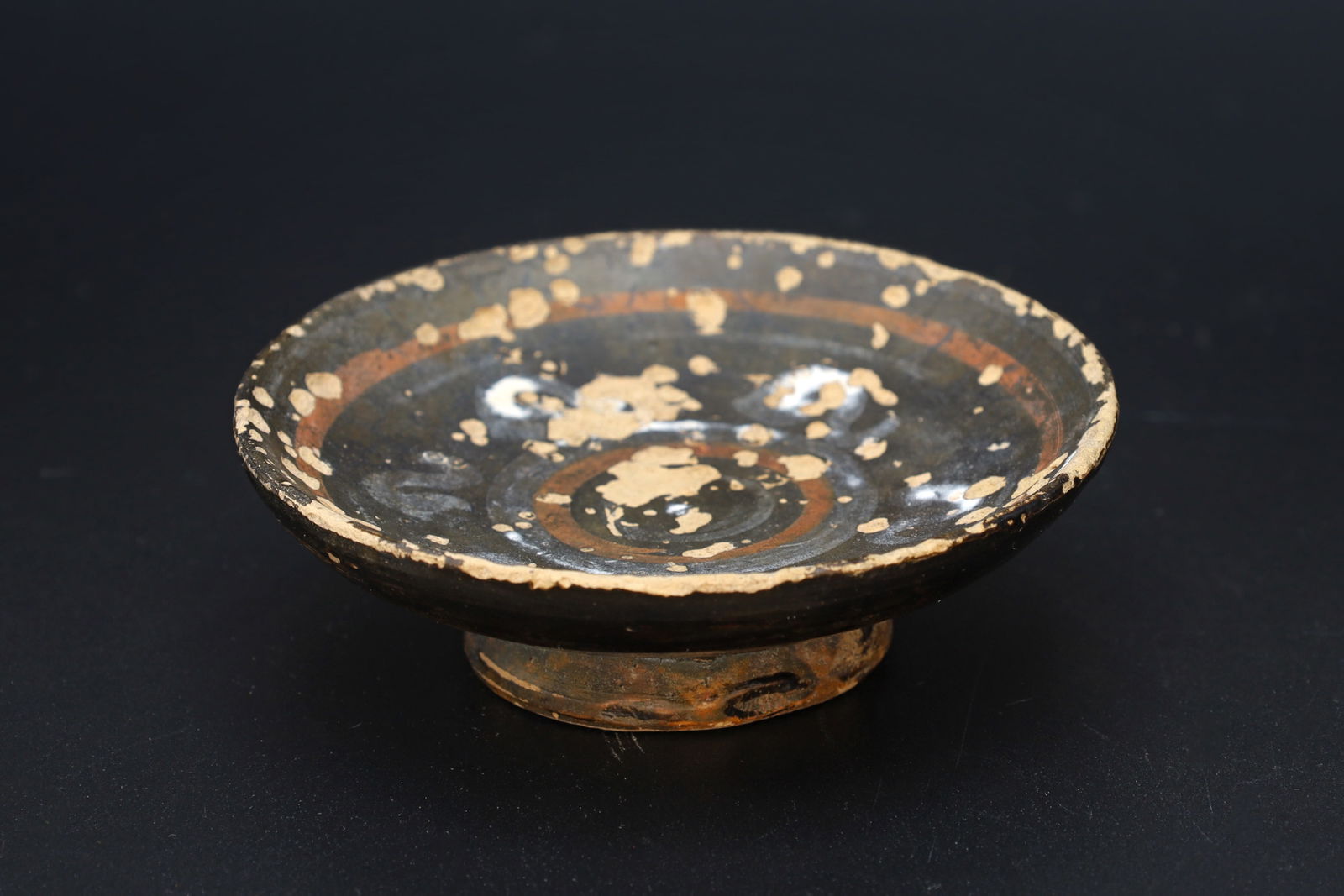 Antiquities, Circa 4th Century BCE Magna Graecia Blackware Pottery Small Phiale Libation Bowl (1 of 4)