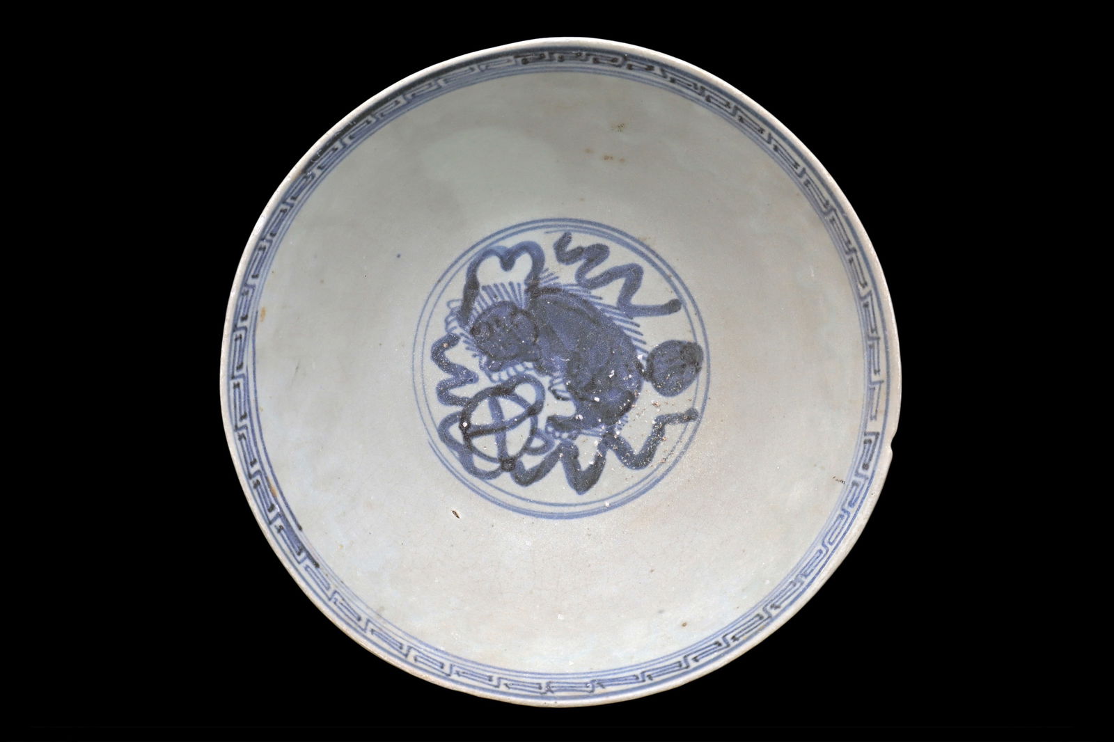 Shipwreck Pottery Bowl South China Sea, Ancient Imperial China, early Ming Dynasty, circa 15th (1 of 6)