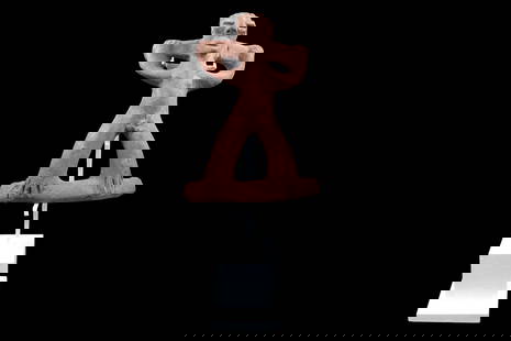 Standing Sukia Figure, Costa Rica, Guapiles Atlantic Watershed, Circa 15th Century AD, Antiquities: Dimensions Height Around 5 inches. All measurements are approximate. Sold as pictured. Broken And GLued, Fragment Of A Piece, Custom Base Is A Temporary Display Artifact Courtesy Of The Owner. Central