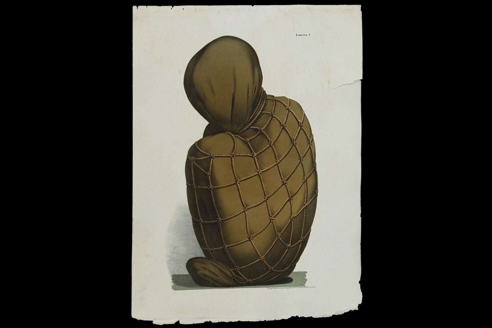 Original 1851 Peruvian Antiquities Book Plate By Mariano Eduardo Rivero, PreColumbian Mummies: ONE PAGE. Dimensions 22 x 17 inches. All measurements are approximate. Damage Expected For Its Age. Damage on Edges And Corners, Holes, Dirt, Yellowing And Stains. Sold Exactly As Pictured. A Plate Fr