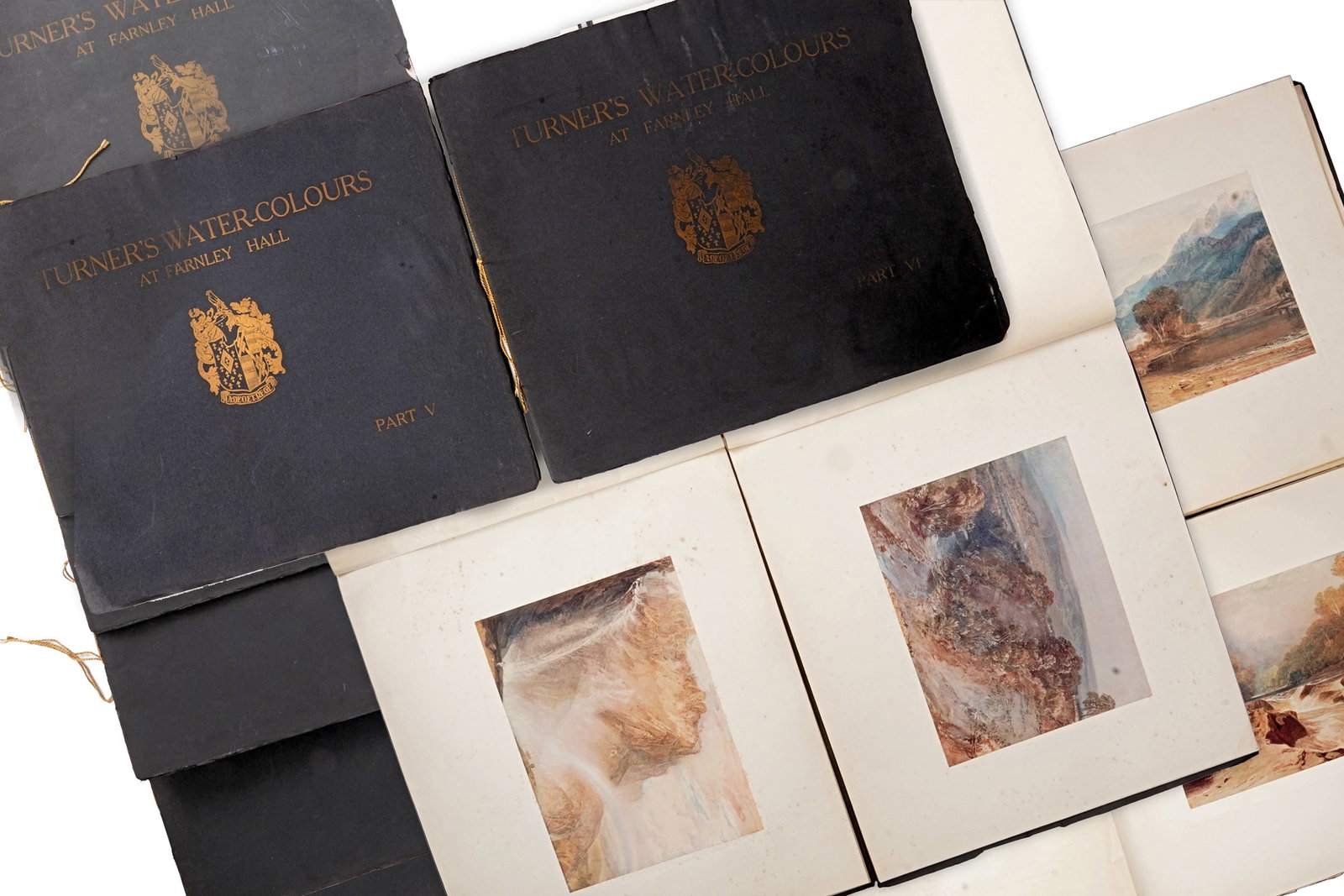 William Turner, A Very Rare 1912 First Edition Complete Set Of Art Albums Titled Turner Watercolors (1 of 9)