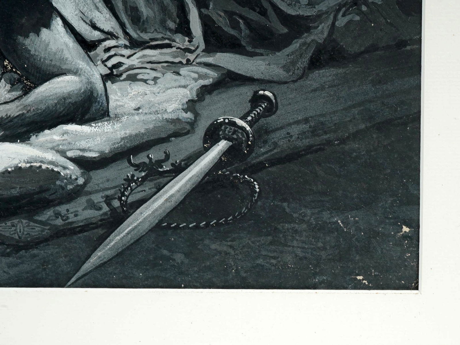 The Death Of Julius Caesar. Attributed To Lancelot Speed, British Artist, Circa 1900s Mixed Media - 3