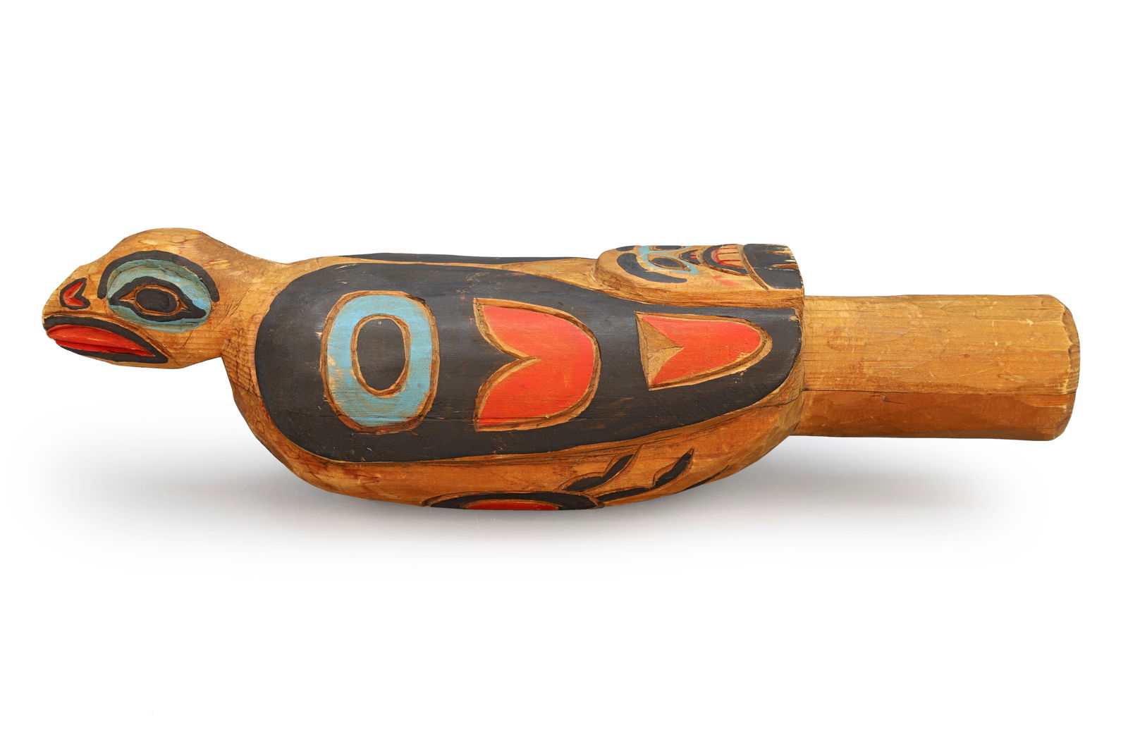 Haida Tshimshian Wooden Rattle, Tribal Musical Instruments Canada First Nations, Native American Art (1 of 5)