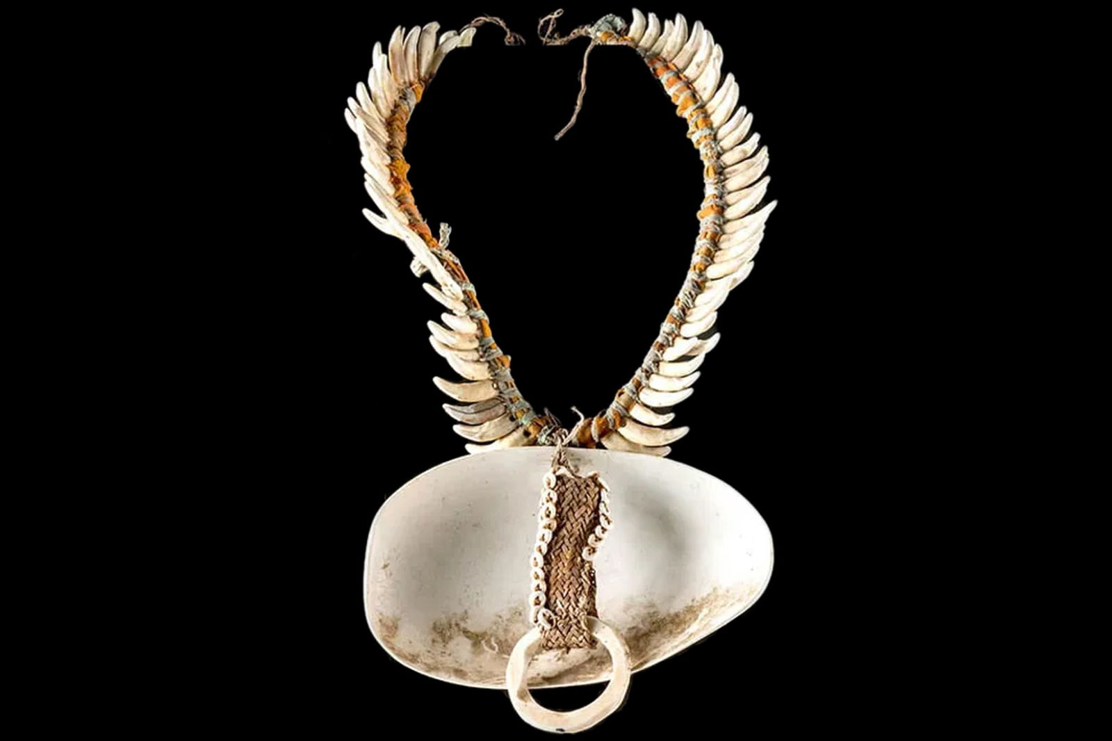 Papua New Guinea, Tribal Jewelry Necklace Keram East Sepik, Ethnic Art Oceania Collectibles (1 of 4)