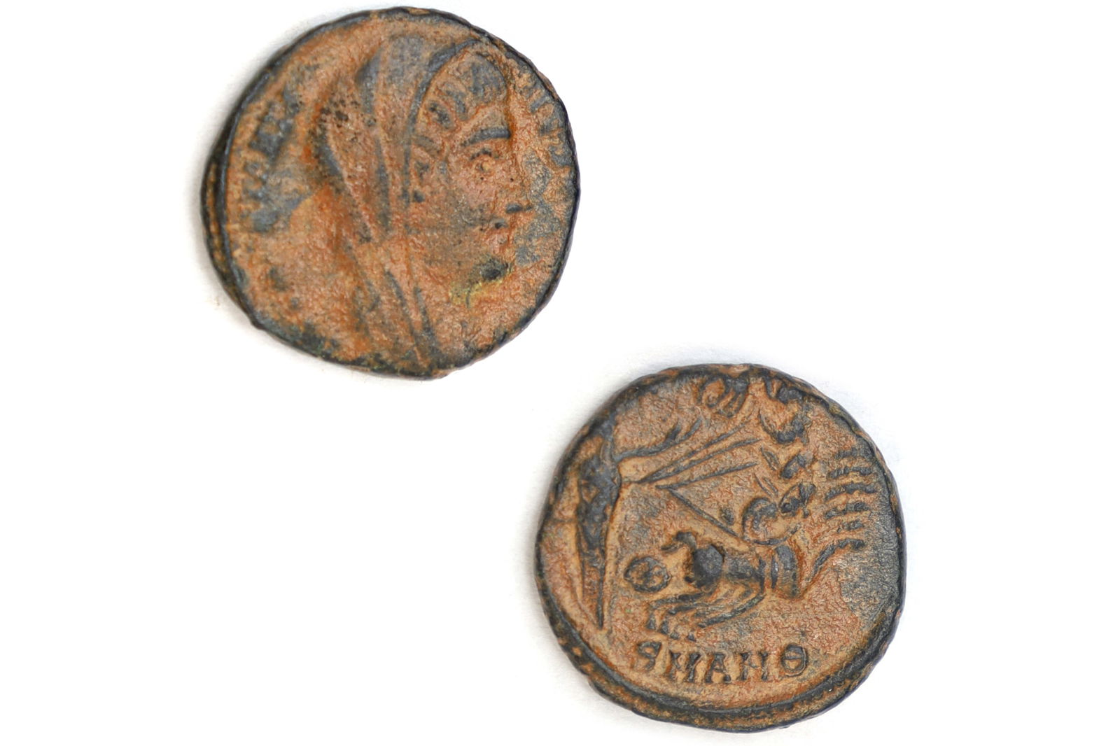 Ancient Rome Bronze Coin Constantine I Posthumous Issue, Quadriga Chariot, 4th C AD, Numismatics (1 of 3)