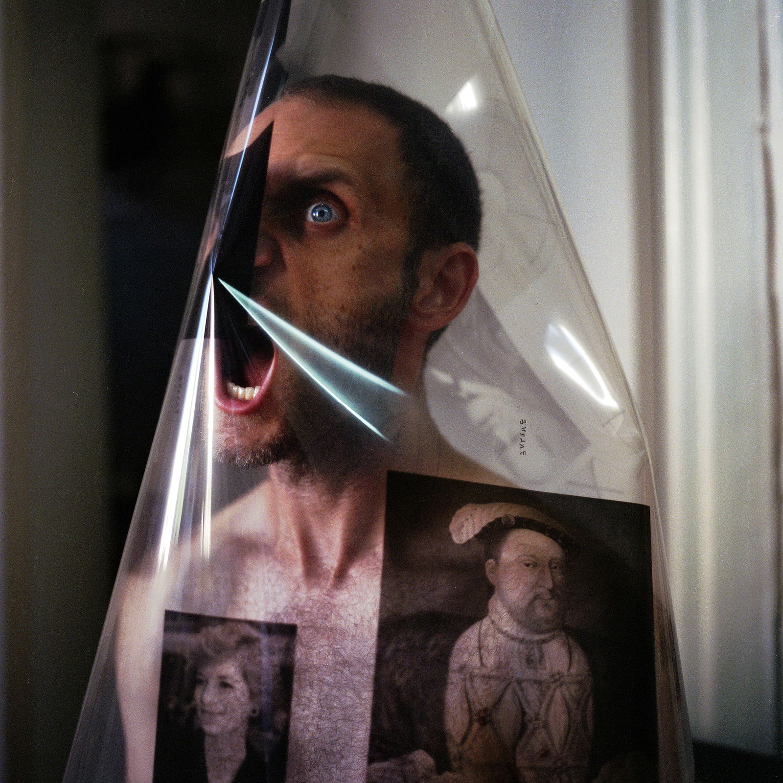Tel Aviv, Israel, Hasselblad Analogue Photography Print 24 x 24 in, Cuban Artist Conrado Maleta: Title: Because I Am Your King! Tel Aviv Israel, 2010. Color Medium Format Analogue Photography. Contemporary Conceptual Cuban Art, Vintage Hasselblad 500CM, Conrado Maleta, Limited Edition Signed Numb