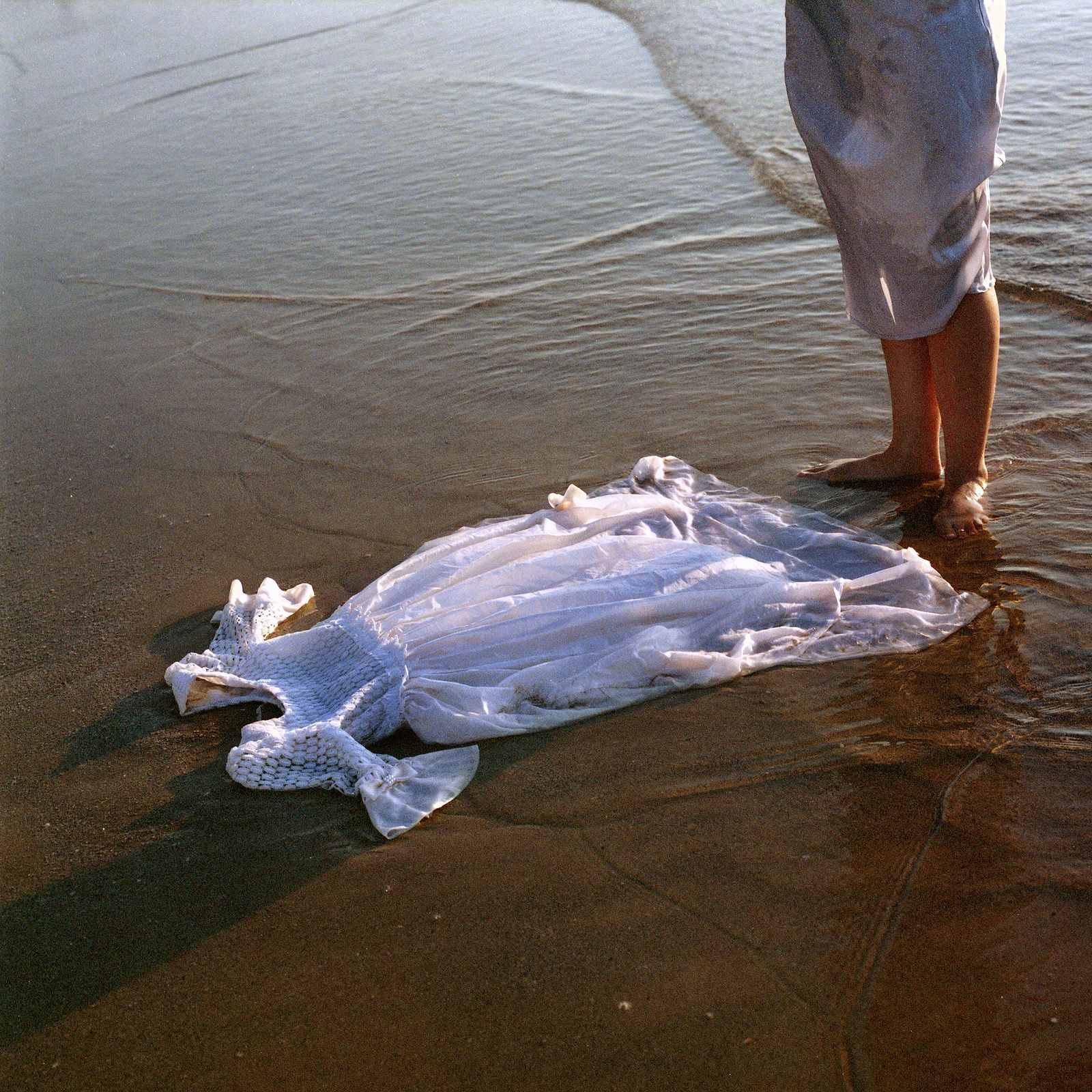 Jaffa, Tel Aviv, Hasselblad Film Photography Print 24 x 24 inches, Cuban Artist Conrado Maleta: Title: Supper By The Seashore XII. Tel Aviv, Israel, 2010. Color Medium Format Analogue Photography, Historical Archaeological Sites, Mediterranean Landscape And Nature, Middle East Visual Poetry. Con
