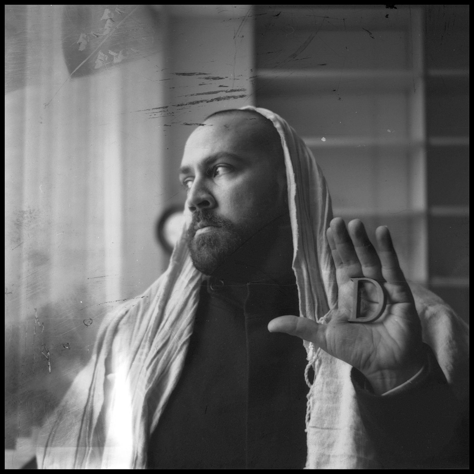 Madrid, Spain, Lubitel Analogue Photography Print 24 x 24 inches, Cuban Artist Conrado Maleta: Title: Deus Ex Machina. Jewish Eschatology, Acharit Hayamim, The Ends Of Our Days. North District Of Madrid, Spain 2010. Black And White Medium Format Analogue Photography, Middle East Visual Poetry.