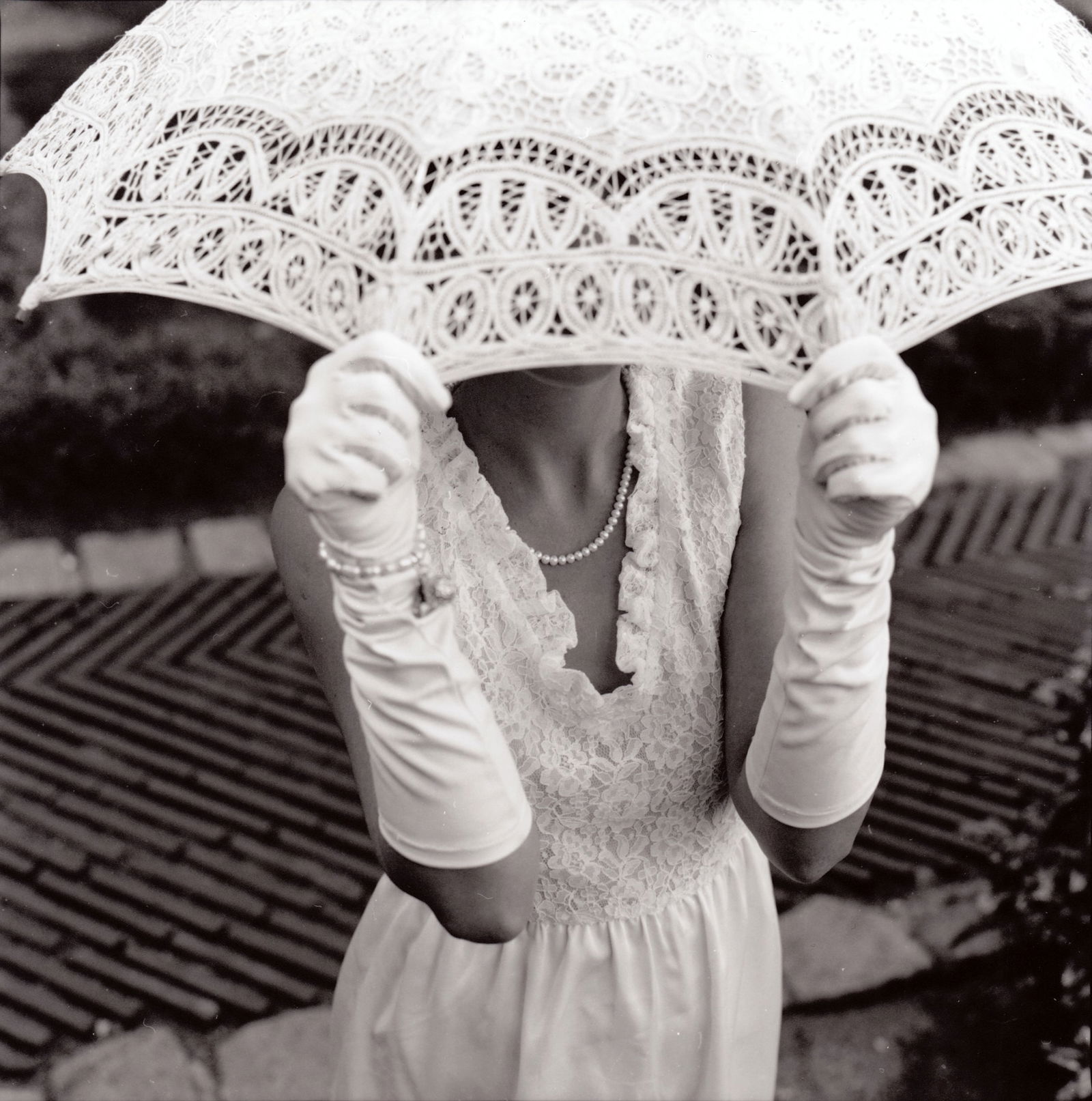 Madrid Spain, Hasselblad Photo Print 24 x 24 in, Signed, Israeli Contemporary Artist Naama Sarid: Title: Green Paradise. Madrid, Spain 2011. Hasselblad camera, Color 160iso Film. B&W Medium Format Analogue Photography, Cuban Female Model, Spanish Visual Poetry, Contemporary Conceptual Israeli Art,