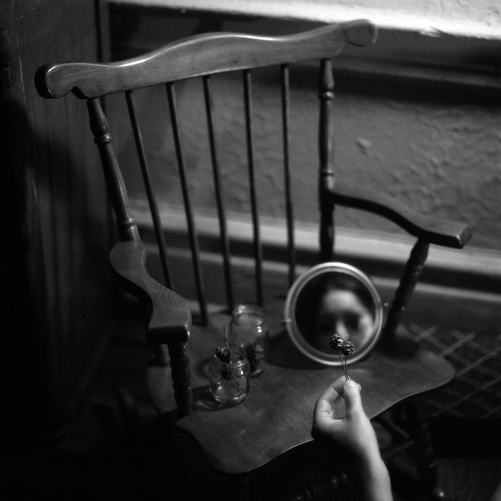 New York City, Hasselblad Analogue Photography Print 24 x 24 inches, Cuban Artist Conrado Maleta: Tittle: The Making Of A Woman IV. New York 2017. Color Medium Format Analogue Photography. Contemporary Conceptual Cuban Art, Vintage Hasselblad 500C, Conrado Maleta, Limited Edition Signed Numbered A