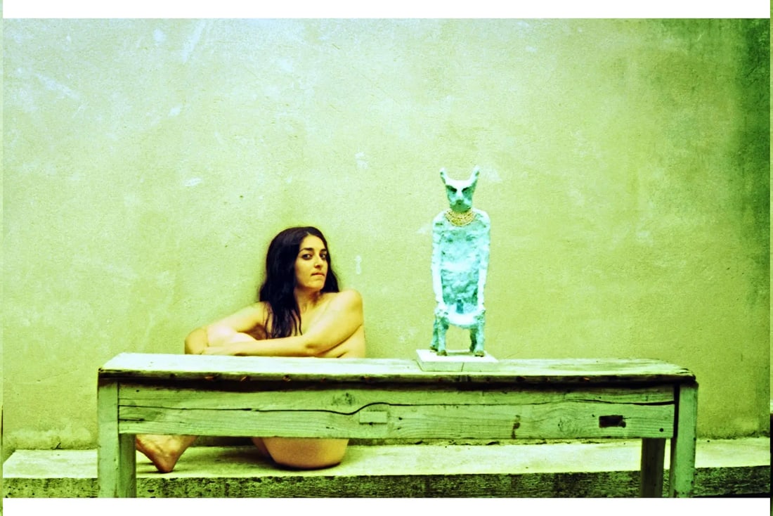 Ein Hod, Israel, 35mm Analogue Pentax Asahi Photography Art Print 24 x 16 in, Conrado Maleta, Cuba: Tittle: A Woman Who Talks To A Dream. Ein Hod Village Har HaKarmel Israel, Analogue Expired Color 35 mm Kodak Film. Contemporary Cuban Art, Arte Cubano Contemporaneo En La Diaspora. Limited Edition Si