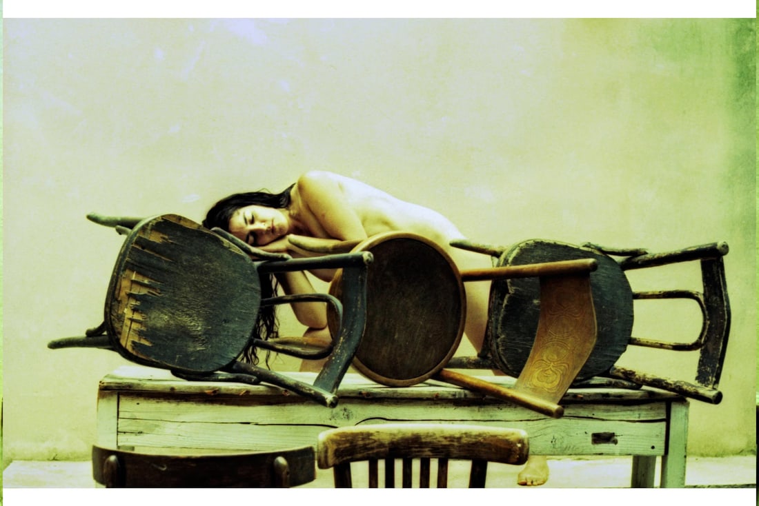 Ein Hod, Israel, 35mm Analogue Pentax Asahi Photography Art Print 24 x 16 in, Conrado Maleta, Cuba: Tittle: A Woman Dances And Moves Her Body. Ein Hod Village Har HaKarmel Israel, Analogue Expired Color 35 mm Kodak Film. Contemporary Cuban Art, Arte Cubano Contemporaneo En La Diaspora. Limited Editi