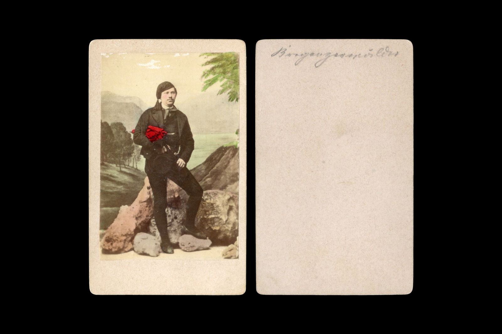 Antique 1870s Carte De Visite With Alps Bregenzerwald Verein Male Farmer, Austria Hungary: Dimensions: 2.5 x 3.9 inches. All measurements are approximate. Sold Exactly As Pictured. Antique 19th Century Austrian Hungary Empire, A Carte De Visite From Around 1870s Taken In Bregenzerwald Verei