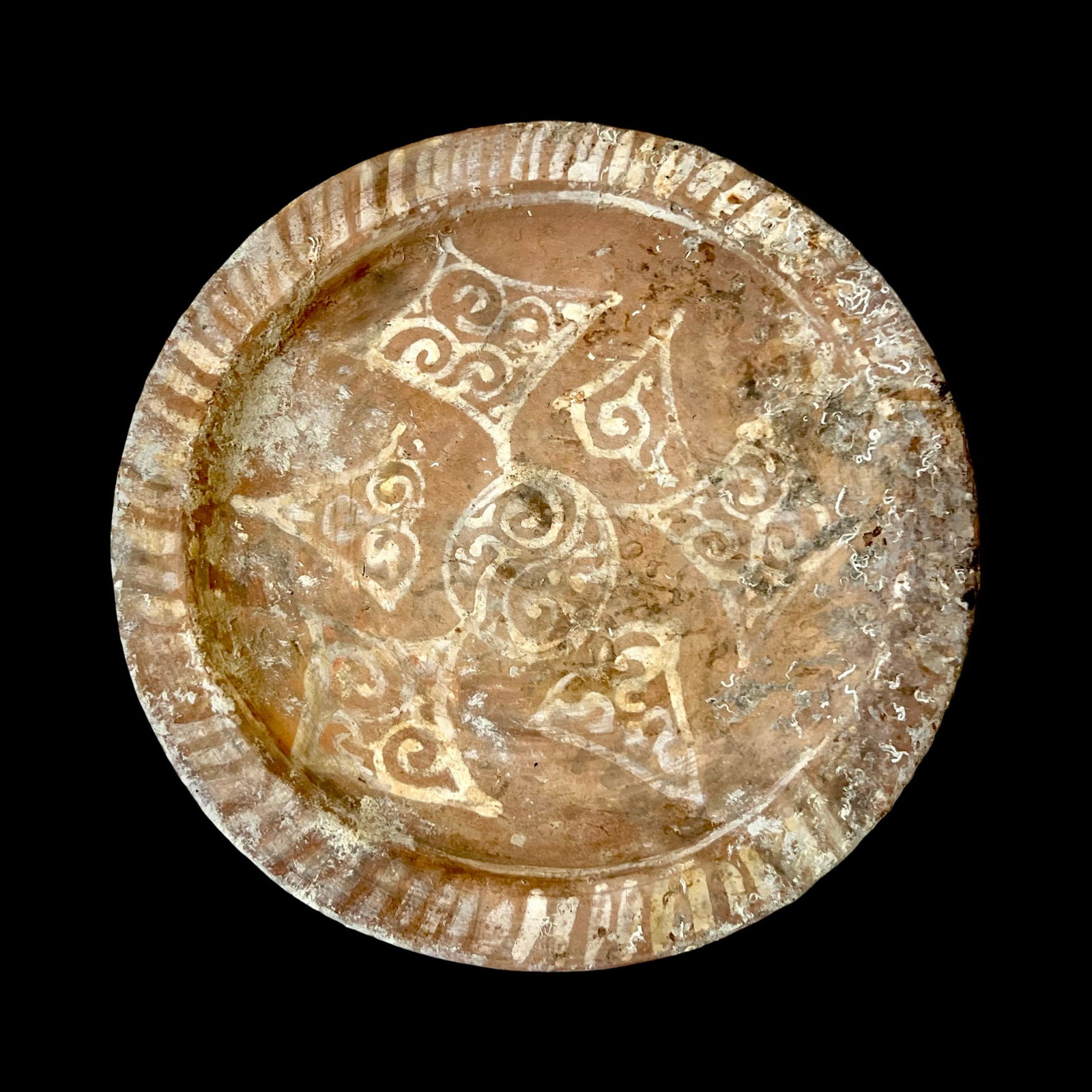 Byzantine Glazed Pottery Bowl, Sea Finds, 12th C AD Shipwreck. Antiquities And Collectibles, History: Byzantine Glazed Pottery Bowl Sea Find, ca. 12th century CE, Near East / Holy Land, Byzantine Empire, ca. 13th century CE. A pretty ceramic bowl made for domestic use; it has a decorated interior with