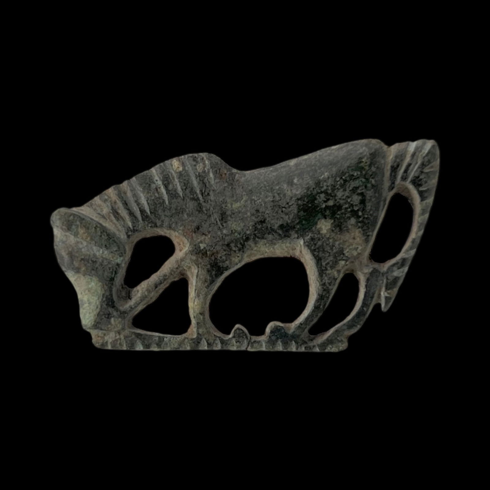 Ancient Bronze Horse Openwork Pendant Buckle. Circa 1st C AD. Antiquities And Collectibles, History (1 of 2)