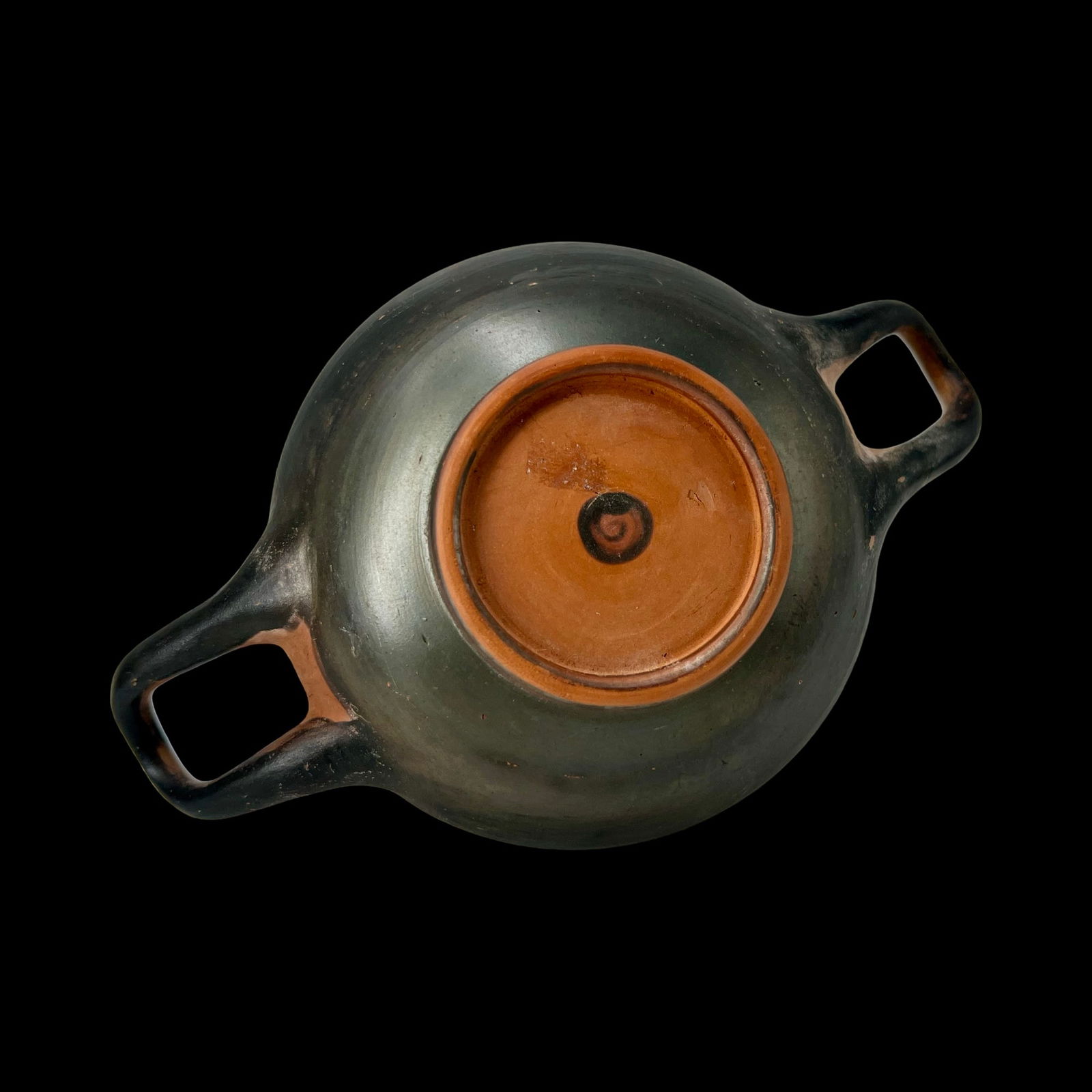 Ancient ca 4th BCE, Greek Blackware Glazed Skyphos. Iron Age Pottery. Antiquities And Collectibles (1 of 3)