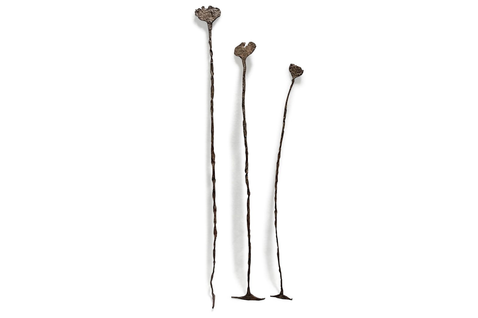 Set Of 3 Kissi Penny Bars, West Africa Proto Currency Money, Rustic Iron Guenze, Early 20th Century: Dimensions, Length Longest Item 12 inches. All measurements are approximate. Sold as pictured. PROVENANCE: Present lot was acquired by Bennett Schiff (1920-2014), a member of the U.S. Foreign Service