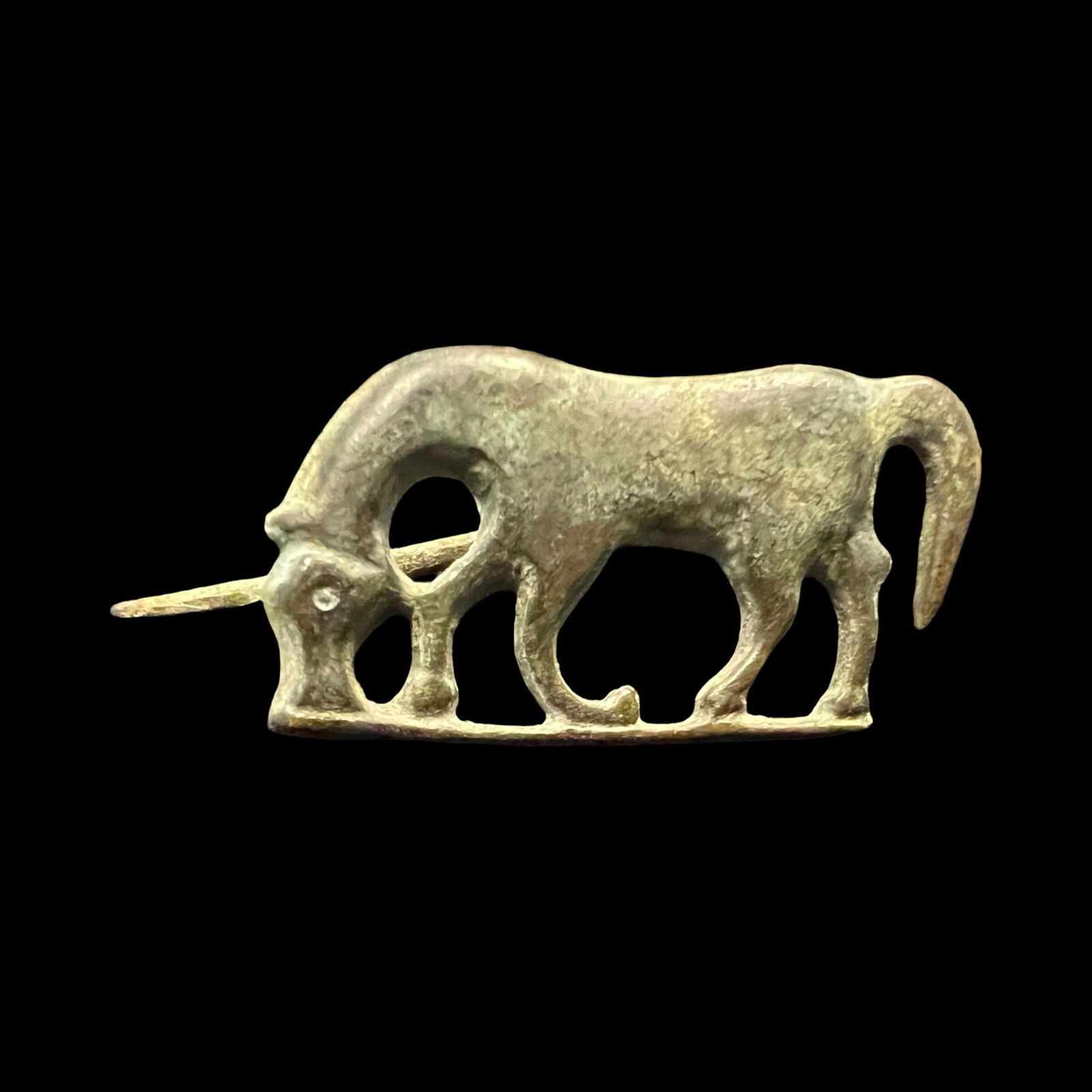 Ancient Roman Horse Shaped Bronze Plate Fibula 1st Century AD. Antiquities And Collectibles, History (1 of 3)