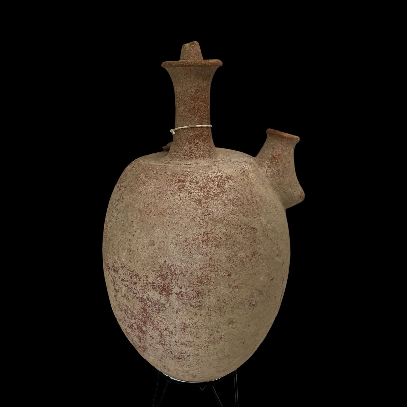RARE Ancient Holy Land Bronze Age Terracotta spouted jar Amphora. 10in (1 of 5)