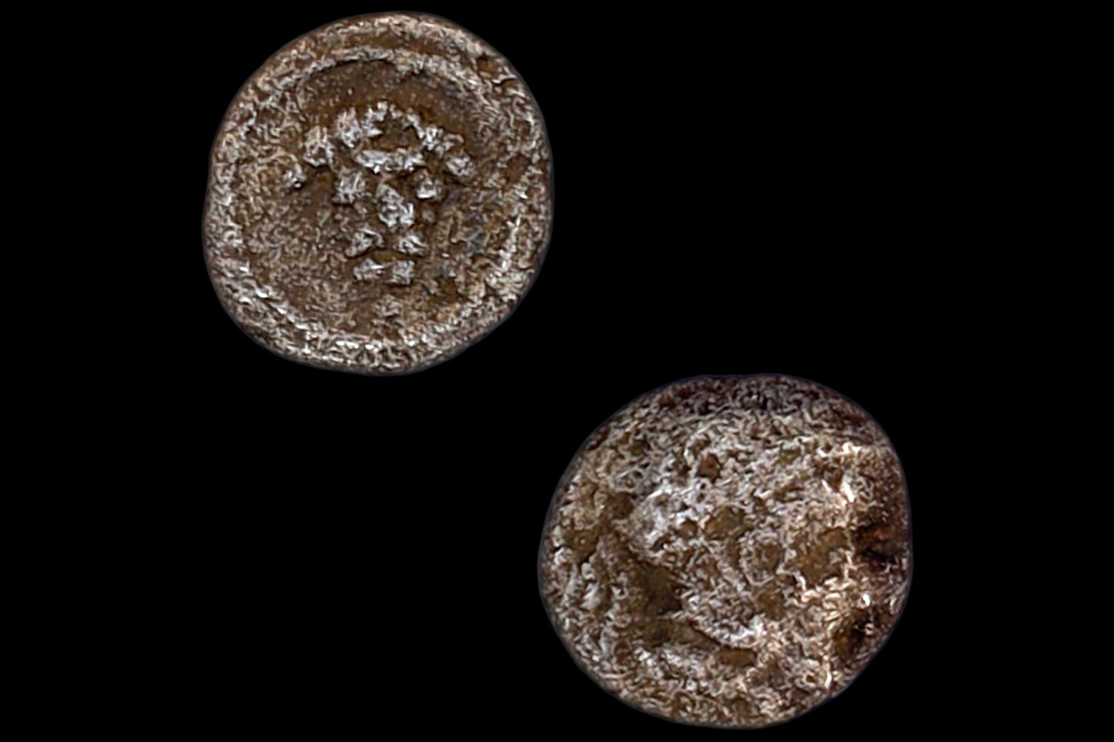 Soloi Cilicia 410 BC Silver Coin Hemiobol, Head Of Goddess Athena And Grapes, Greek Numismatics: Ancient Silver Coins, Soloi, Ancient City And Port Of Soli Pompeiopolis, Cilicia 410 BCE To 375 BCE Hemiobol Coin, Head Of Goddess Athena And Grapes Withing Circular Incuse. Ancient Asia Minor Stater