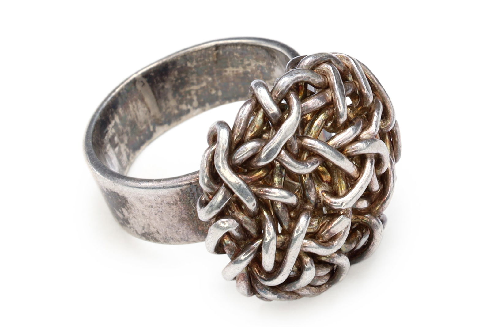 Infinite Knot Ring, Statement Ring Size 6 With Gordian Knot, 925 Sterling Silver Handmade Jewelry (1 of 4)