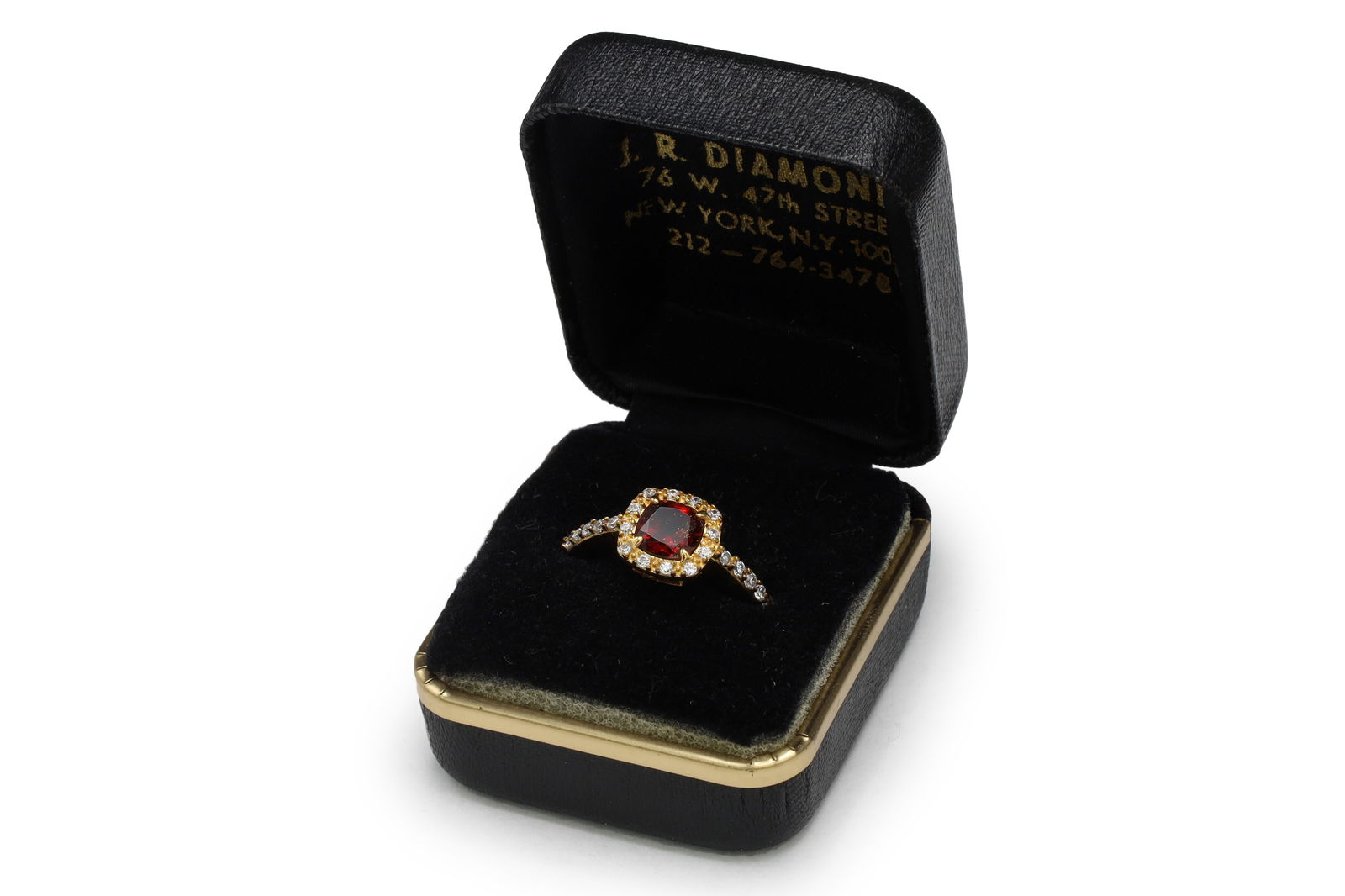 Engagement Ring Size 7 USA, PAJ Sterling Silver, Red Garnet And Cubic Zirconia Halo, Statement Ring: Engagement Ring Size 7 USA Charts, PAJ Sterling Silver, Red Garnet And Cubic Zirconia Halo, Statement Ring With A Gold Plated Finish, Jewelry, Fashion Accessories. Patina, Some Stains, Surface Wear An