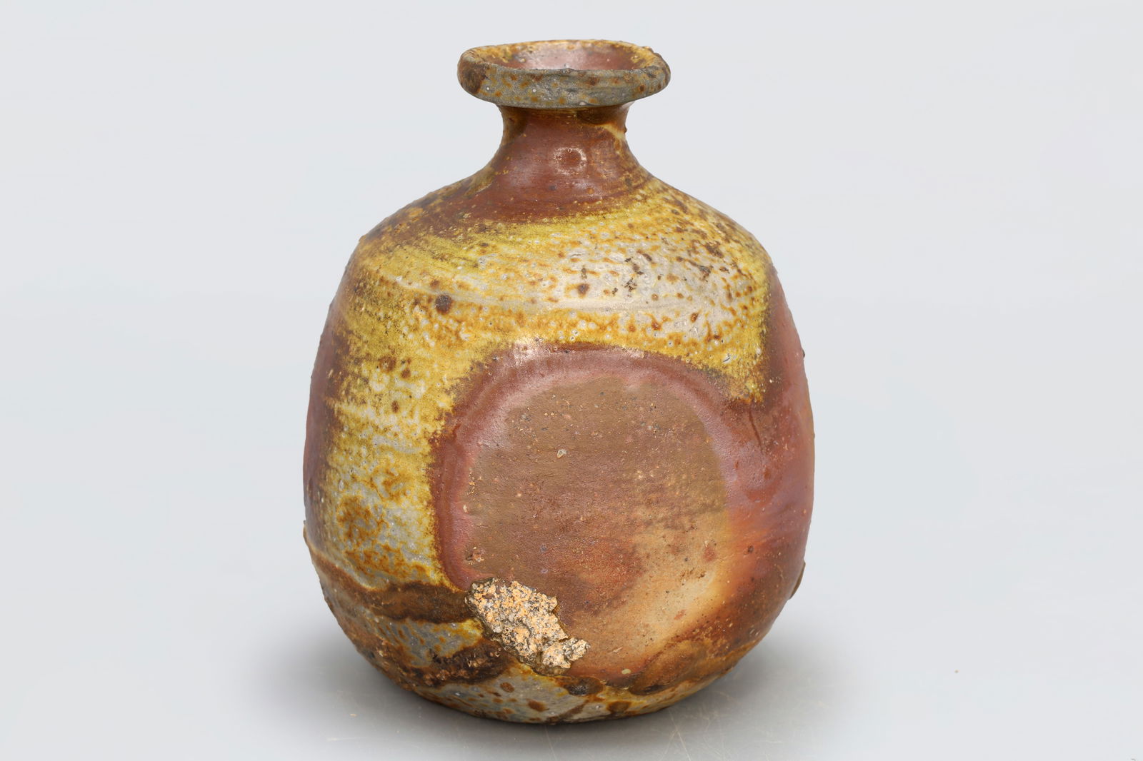 Bizen Ware, Vintage 1990s Japanese Sake Bottle, Firewood Hole Kiln, Natural Ash Glaze, Arts Of Asia (1 of 5)