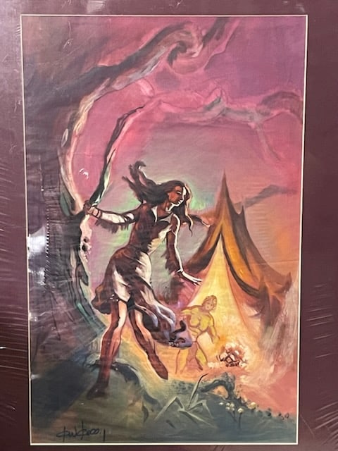 Original Ken Kelly guache artwork - Tarzan series. (1 of 4)