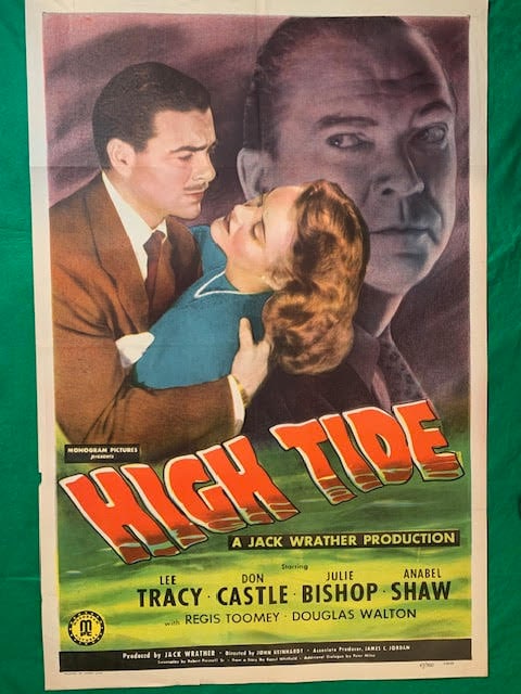HIGH TIDE. U.S.A. ONE SHEET MOVIE POSTER (1 of 1)