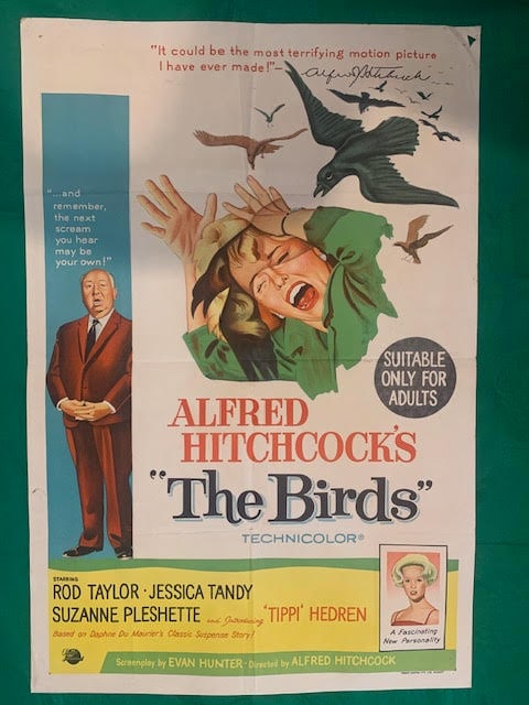 THE BIRDS. AUSTRALIAN ONE SHEET MOVIE POSTER (1 of 1)