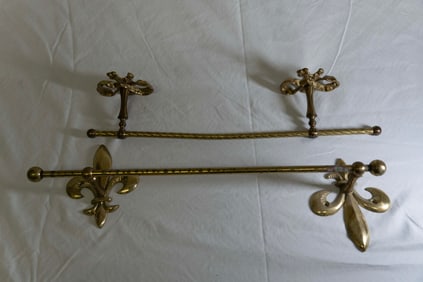 2 P.C Brass Towel Racks