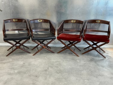 Mid Century 4 chair set