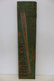 Vintage wooden Baseball sign