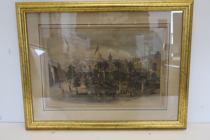Harpers weekly framed etching